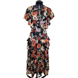 dRA Tiered Omar Midi Dress NWT